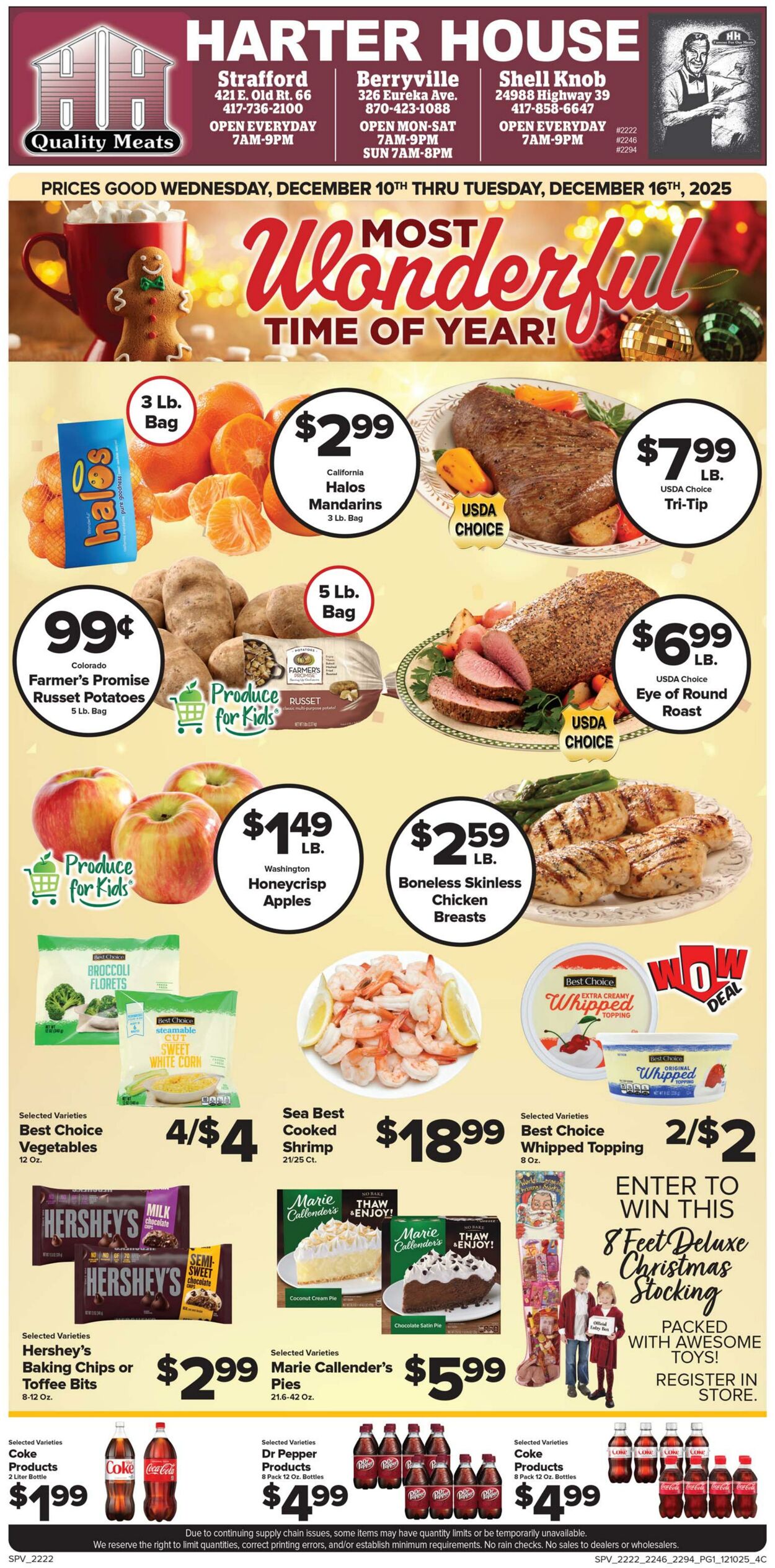 Harter House Promotional weekly ads