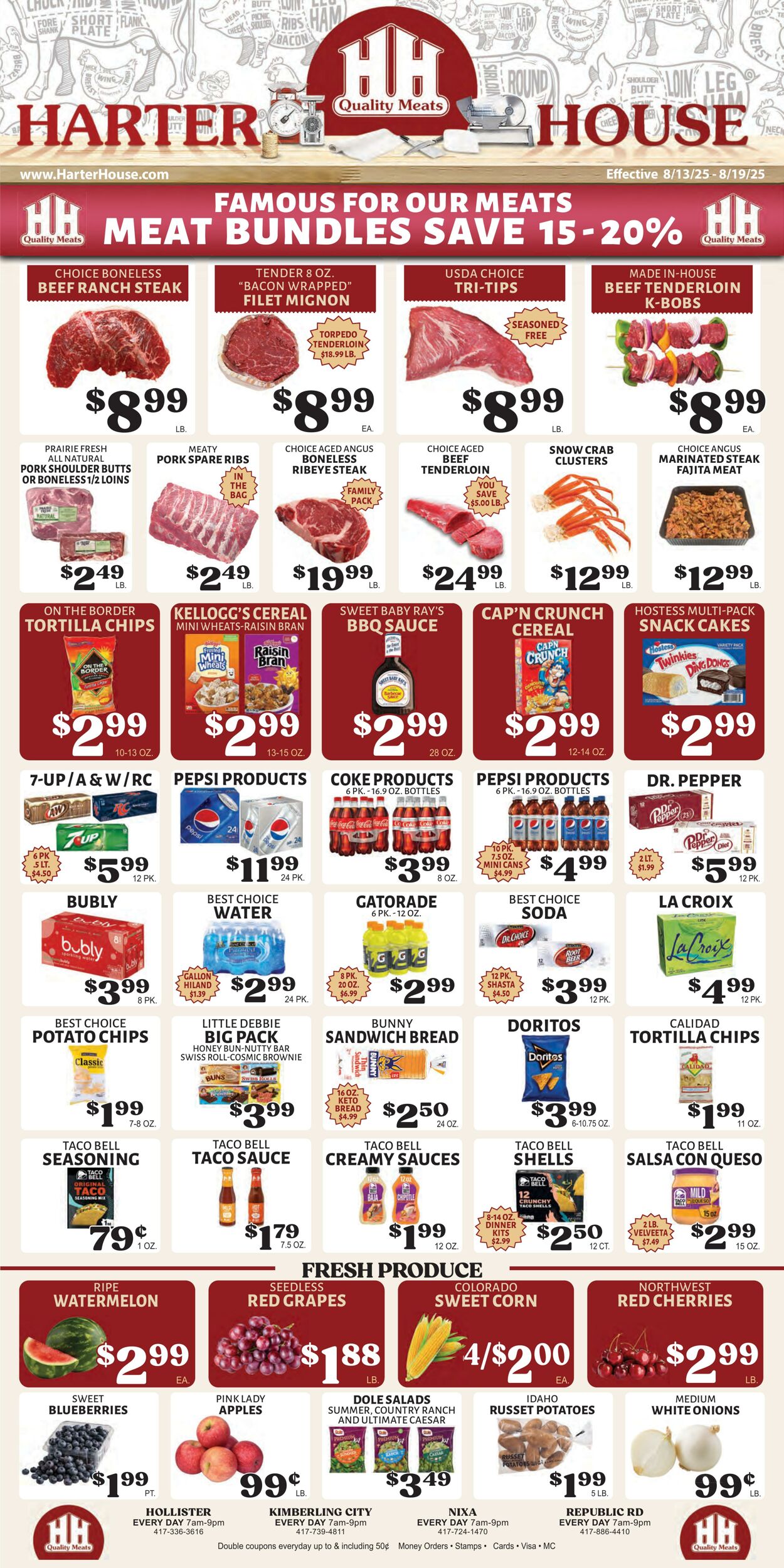 Weekly ad Harter House 08/13/2025 - 08/19/2025