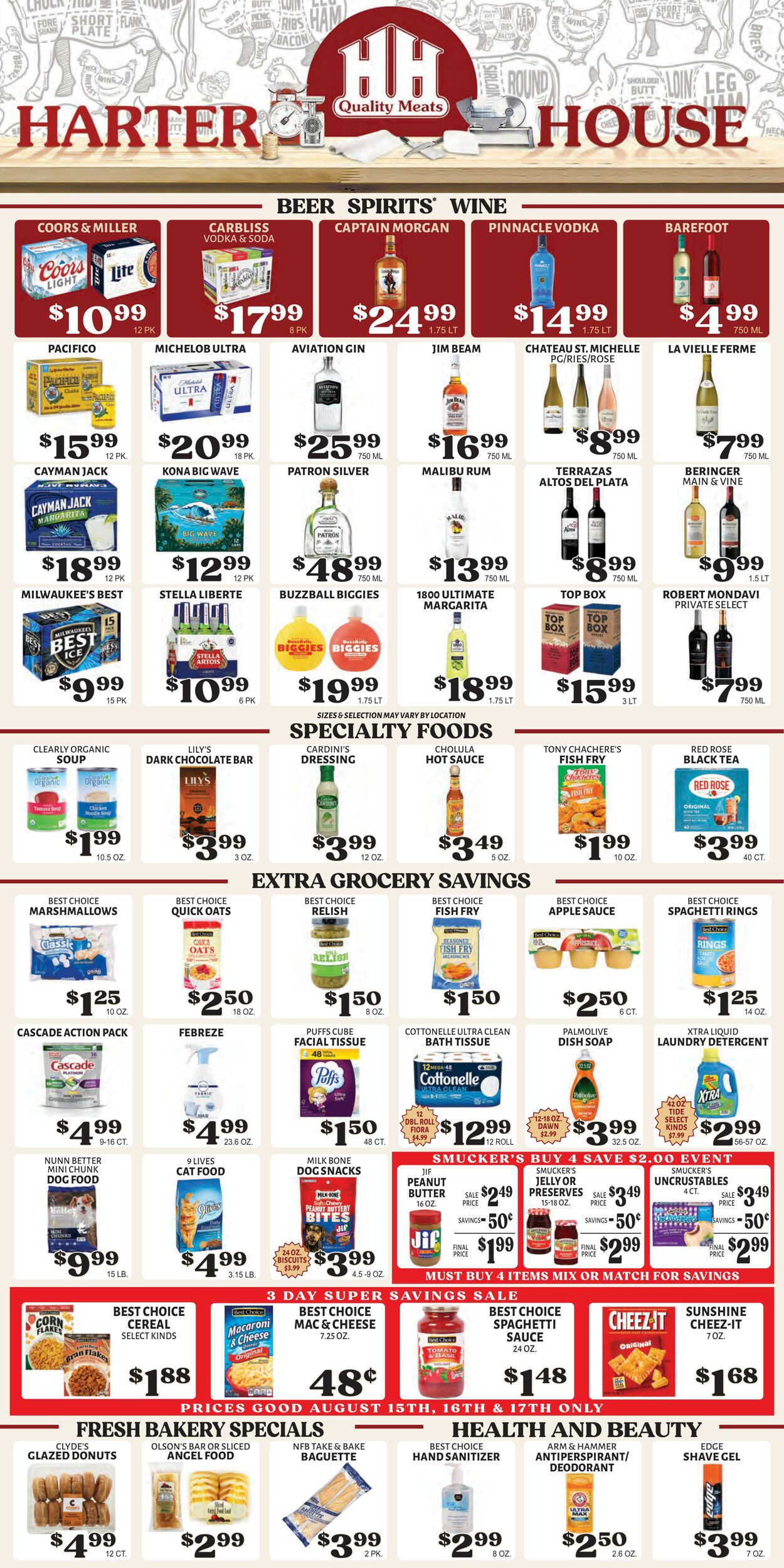 Weekly ad Harter House 08/13/2025 - 08/19/2025
