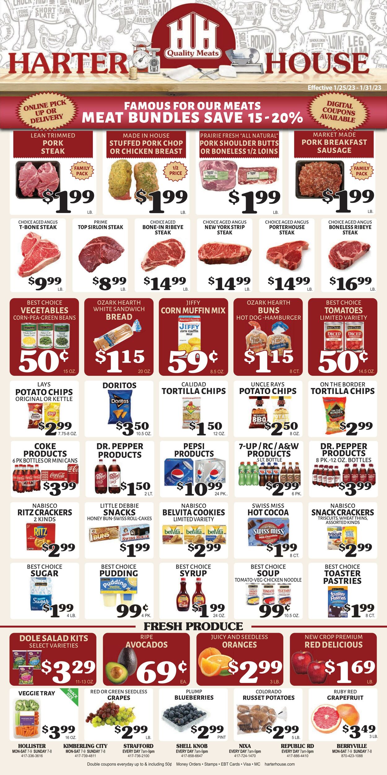 Weekly ad Harter House 01/25/2023 - 01/31/2023