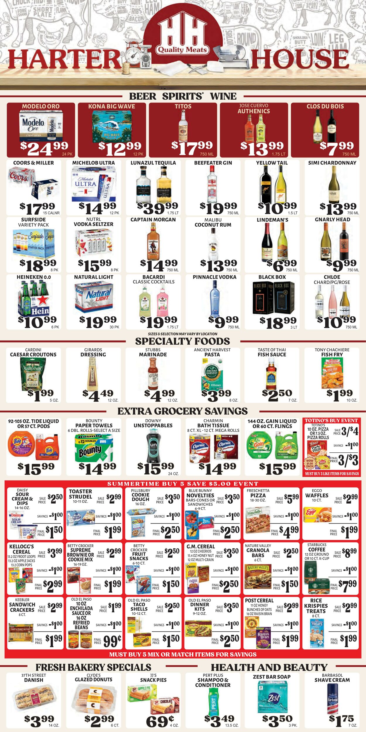 Weekly ad Harter House 07/09/2025 - 07/15/2025
