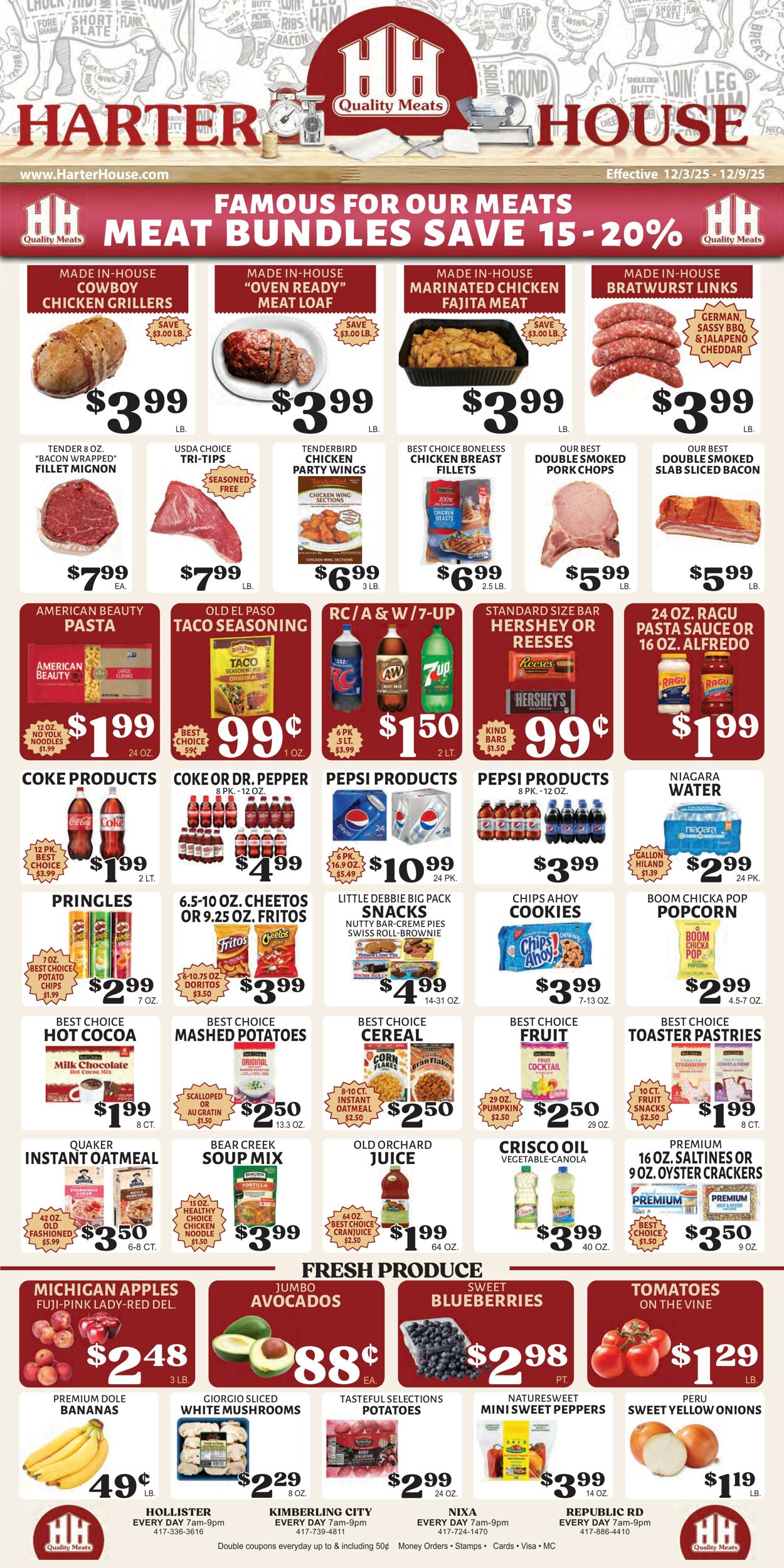 Weekly ad Harter House 12/03/2025 - 12/09/2025
