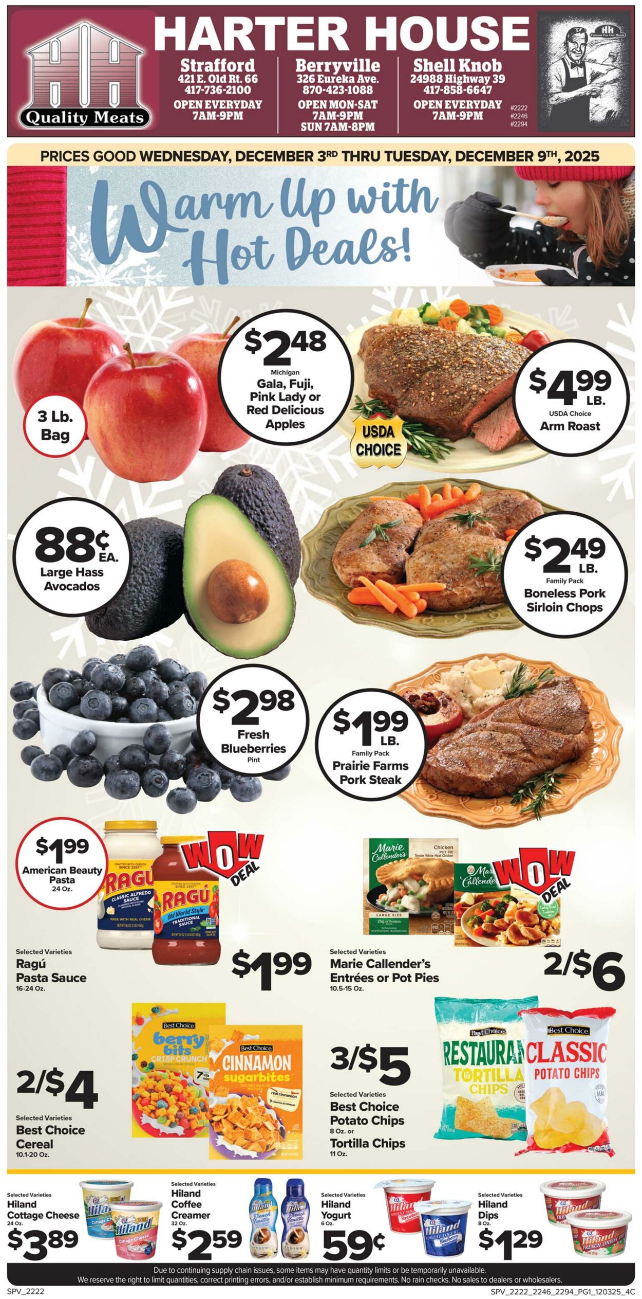 Weekly ad Harter House 12/03/2025 - 12/09/2025
