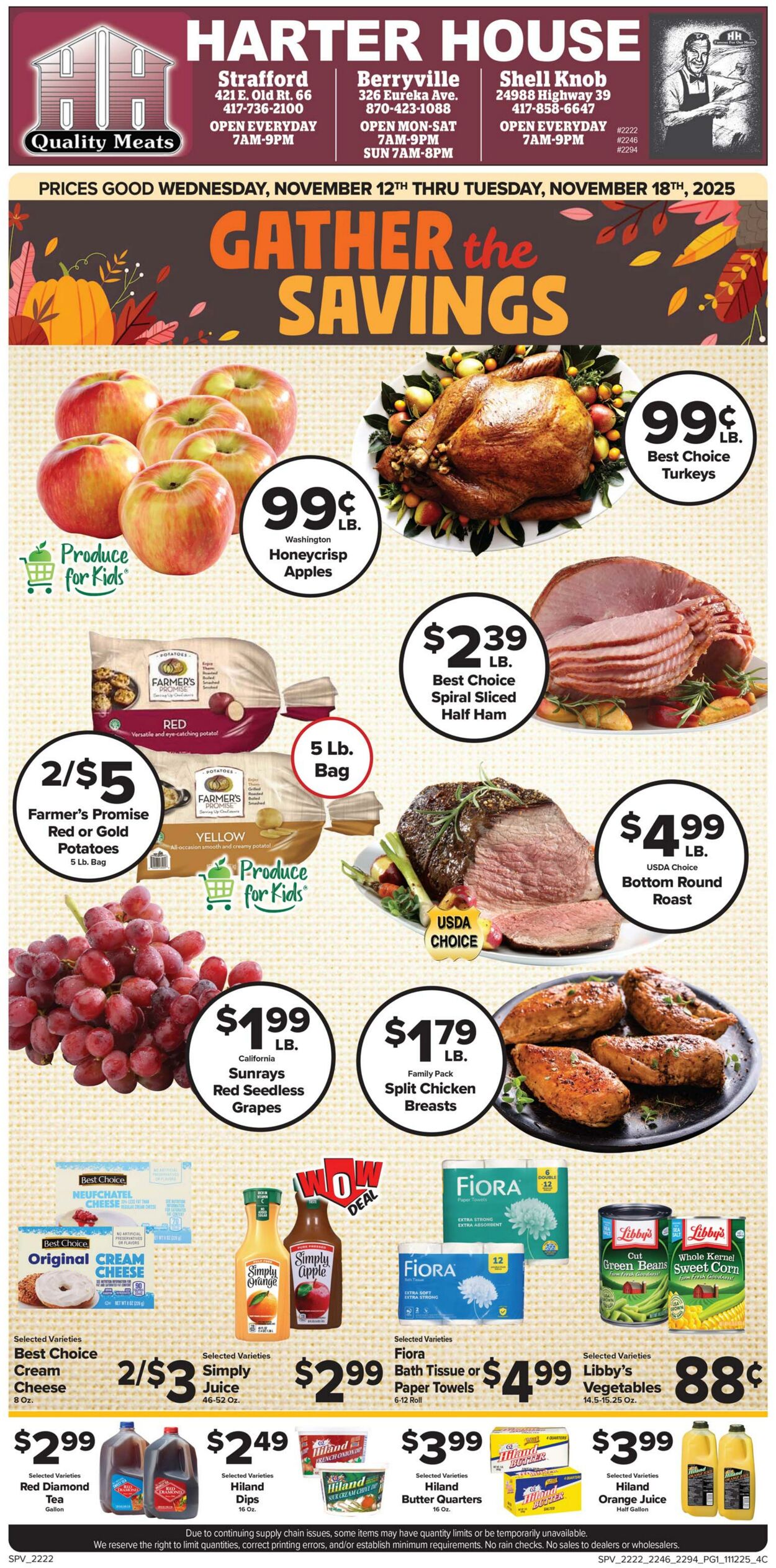 Weekly ad Harter House 11/19/2025 - 11/25/2025