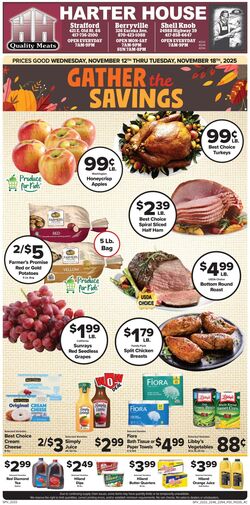 Weekly ad Harter House 11/19/2025 - 11/25/2025