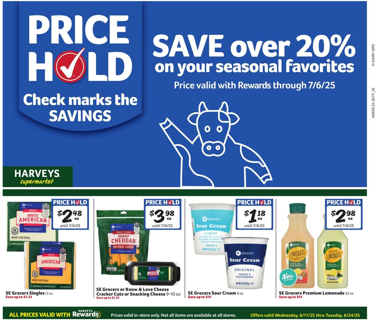 Weekly ad Harvey's Supermarkets 06/11/2025 - 06/24/2025