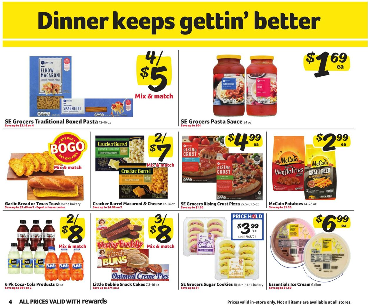 Weekly ad Harvey's Supermarkets 08/07/2024 - 08/20/2024