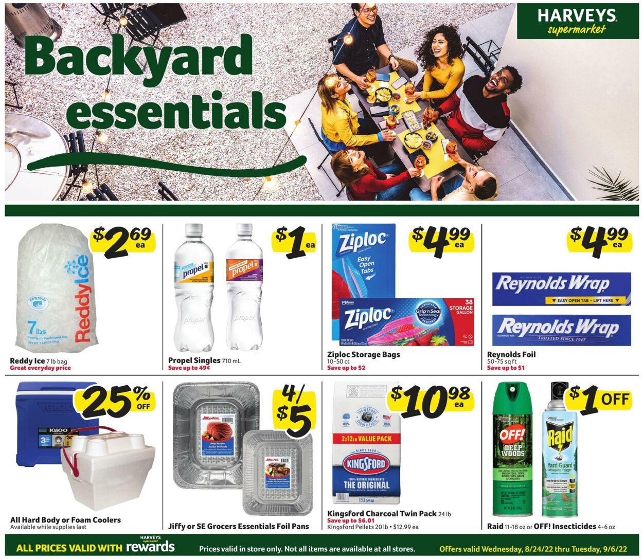 Weekly ad Harvey's Supermarkets 08/24/2022 - 09/06/2022