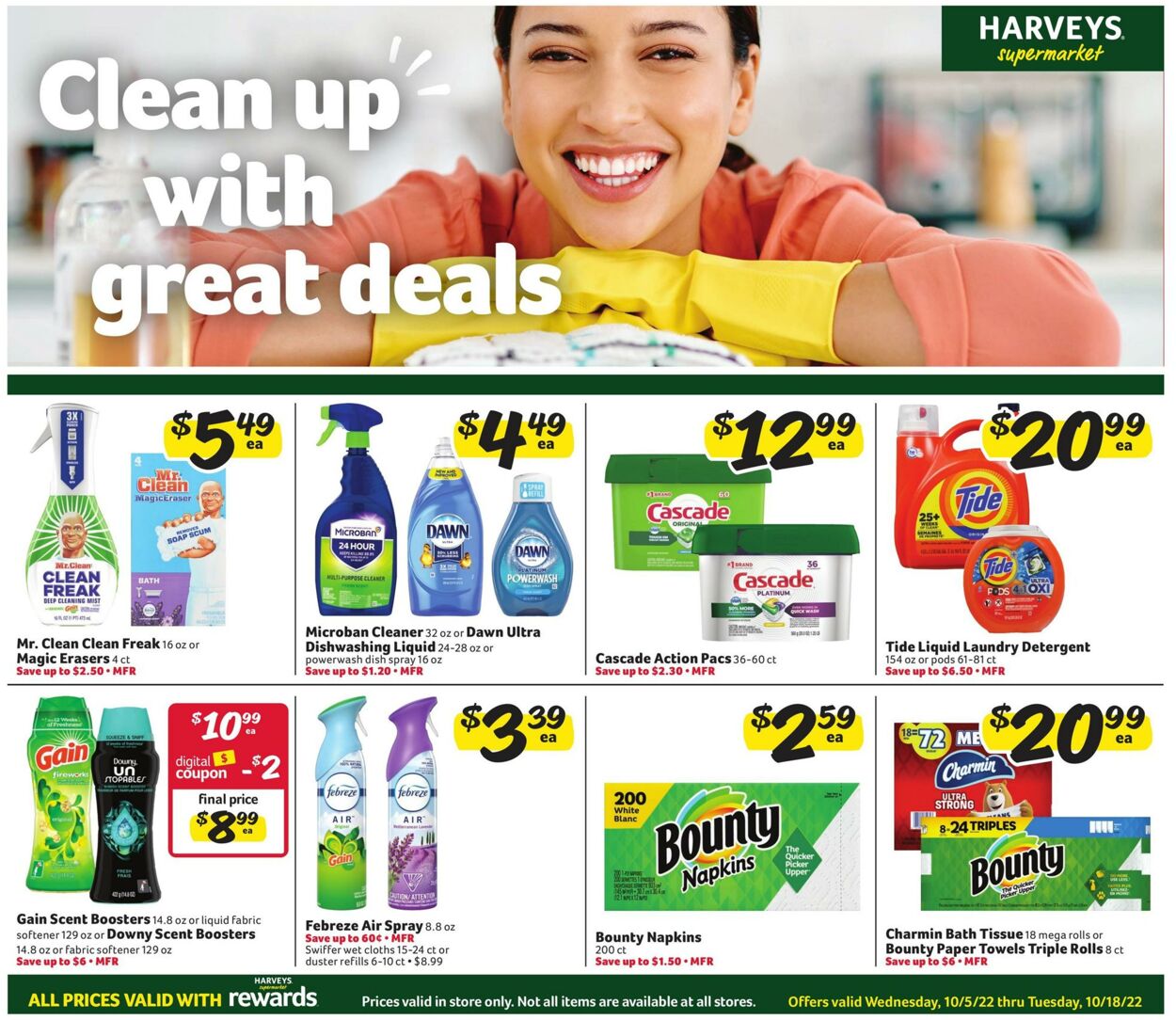 Weekly ad Harvey's Supermarkets 10/05/2022 - 10/18/2022