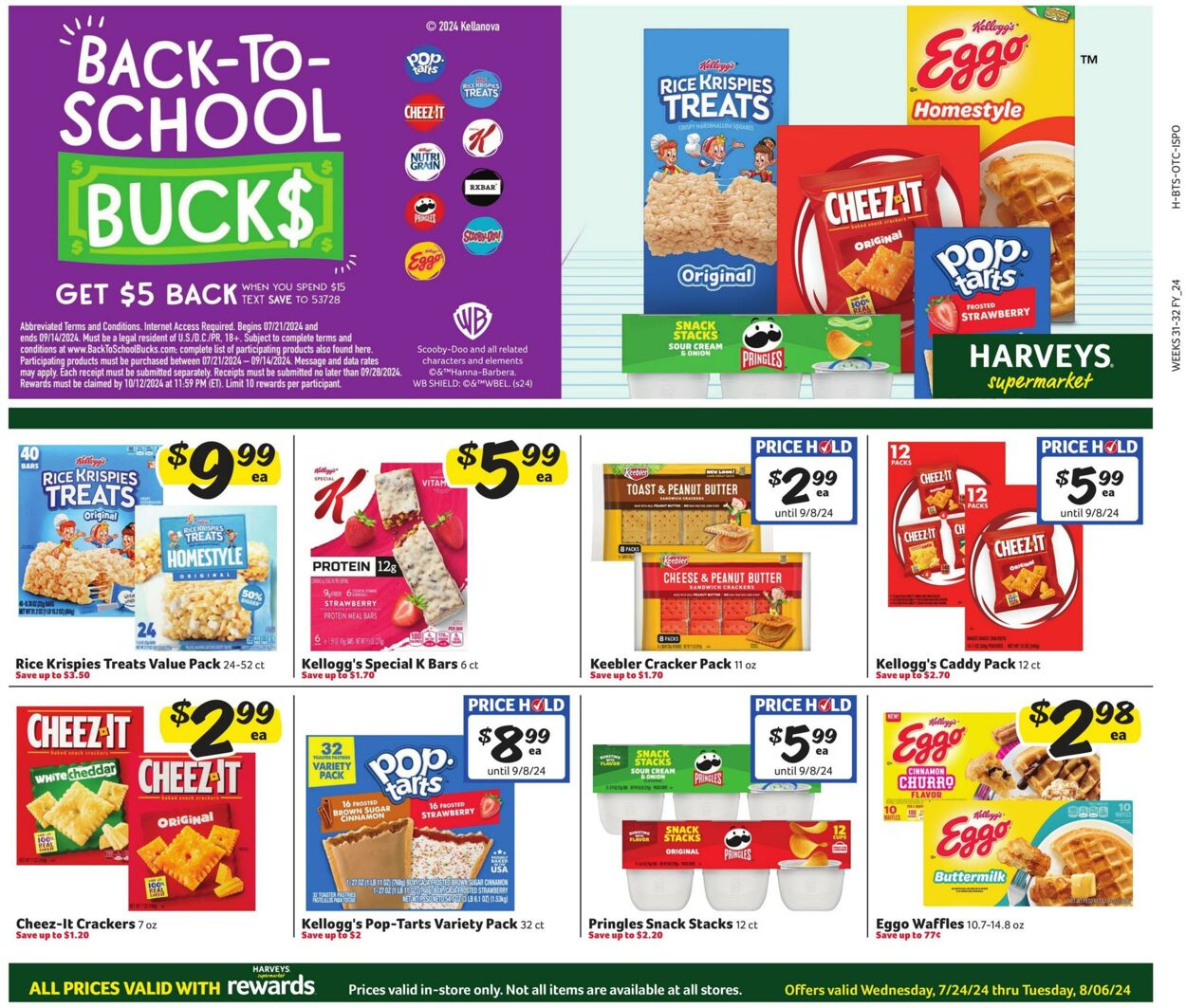 Weekly ad Harvey's Supermarkets 07/24/2024 - 08/06/2024