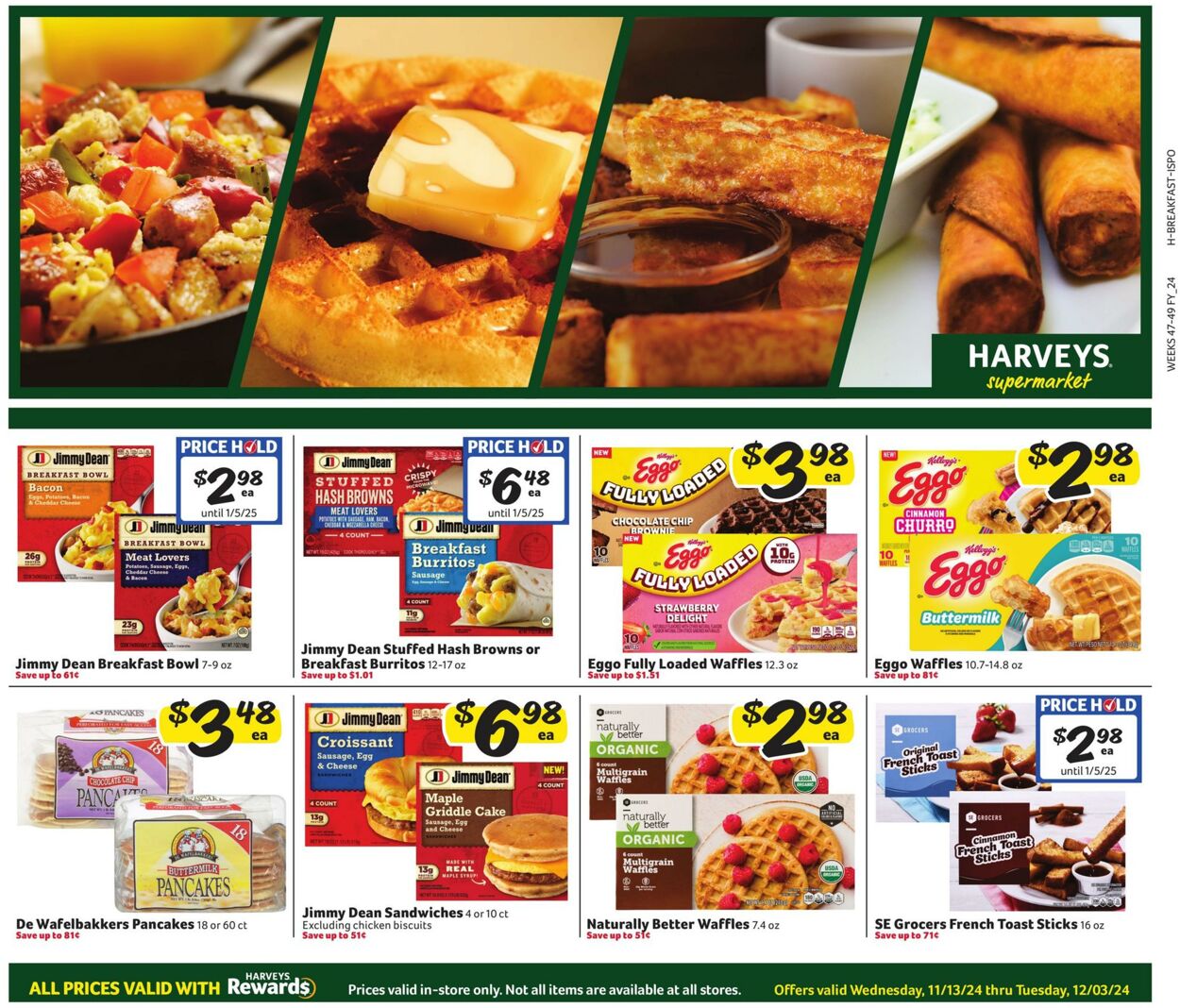 Weekly ad Harvey's Supermarkets 11/13/2024 - 12/03/2024