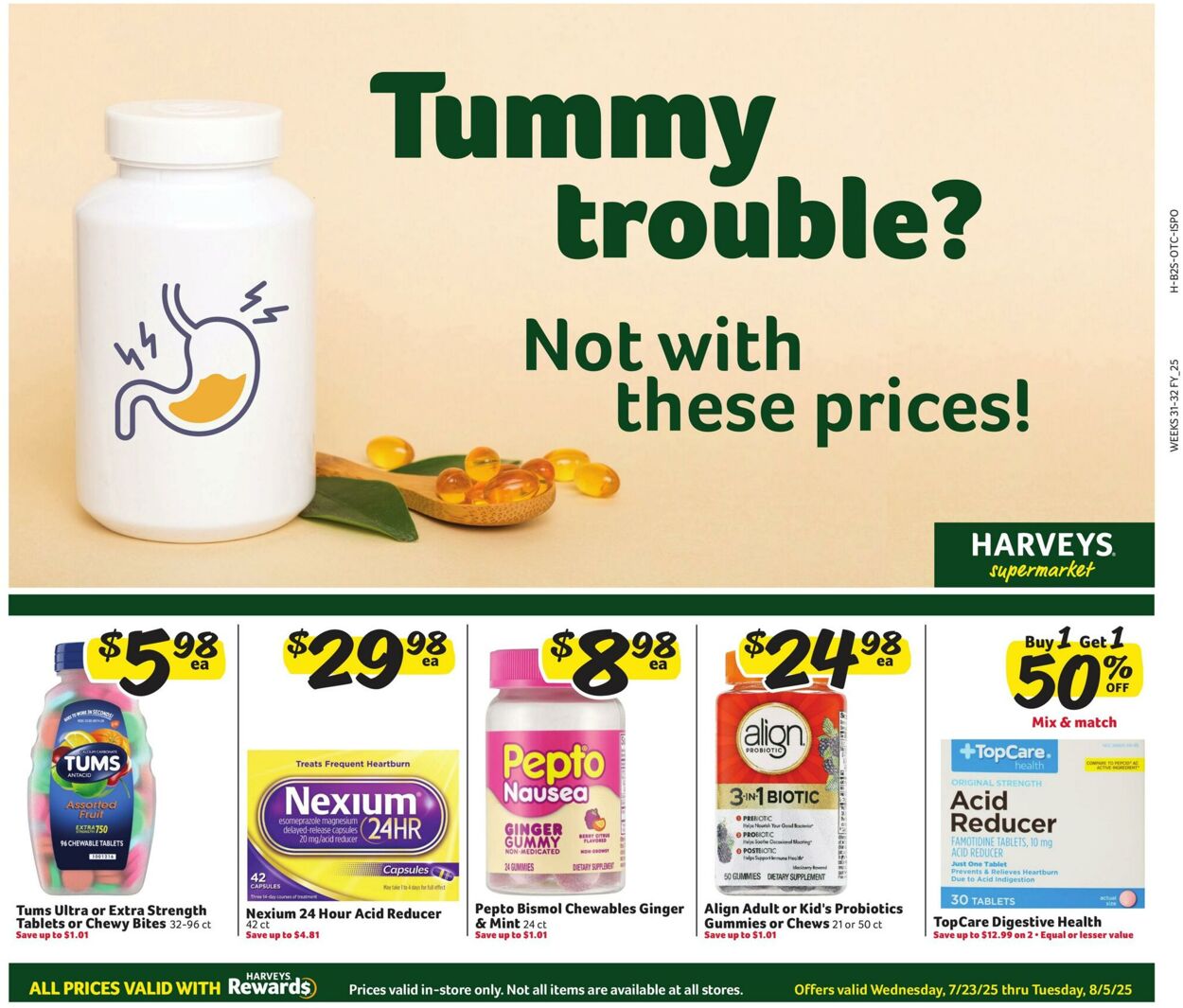 Weekly ad Harvey's Supermarkets 07/23/2025 - 08/05/2025