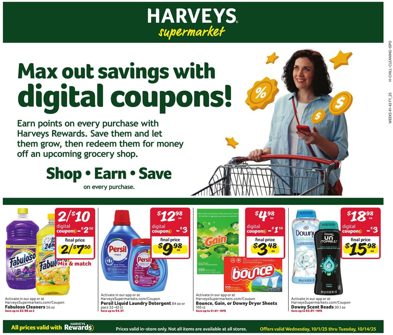 Weekly ad Harvey's Supermarkets 10/01/2025 - 10/14/2025