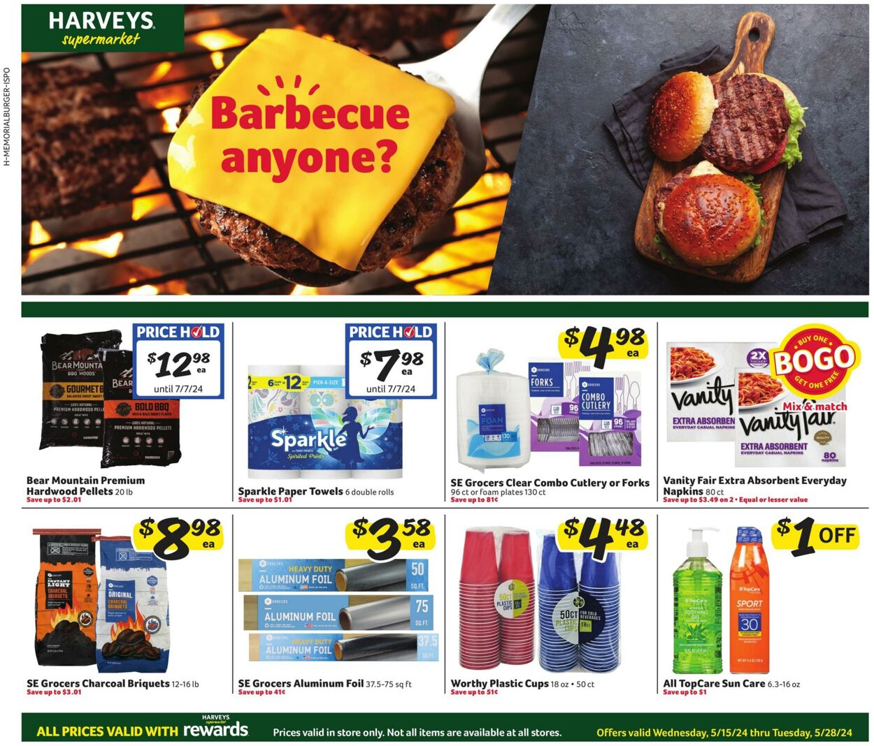 Weekly ad Harvey's Supermarkets 05/15/2024 - 05/28/2024