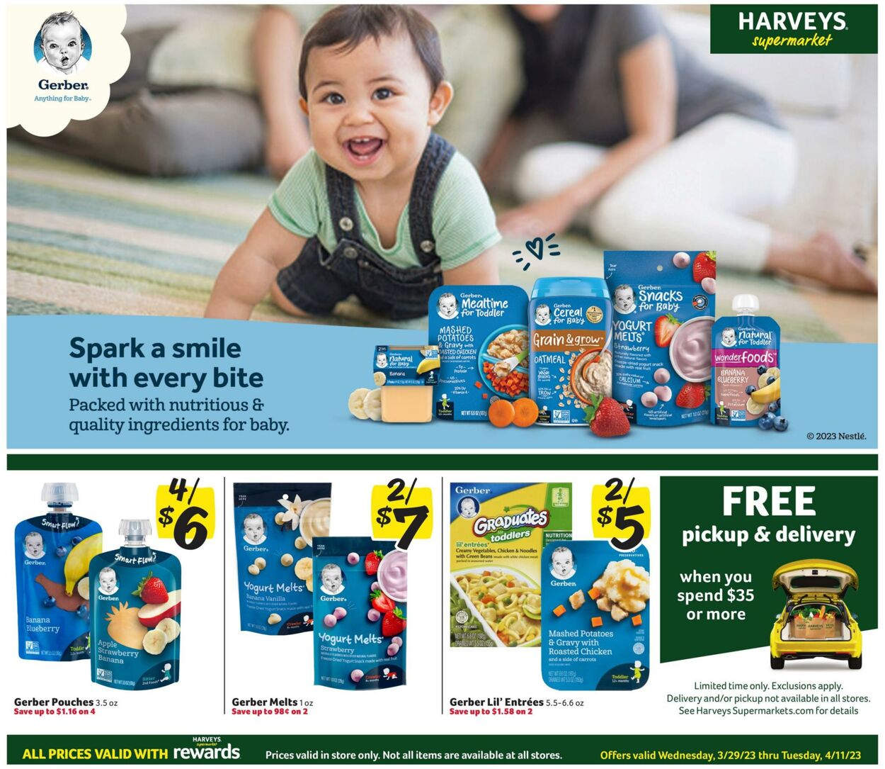 Weekly ad Harvey's Supermarkets 03/29/2023 - 04/11/2023