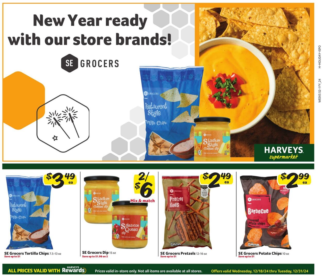 Weekly ad Harvey's Supermarkets 12/18/2024 - 12/31/2024