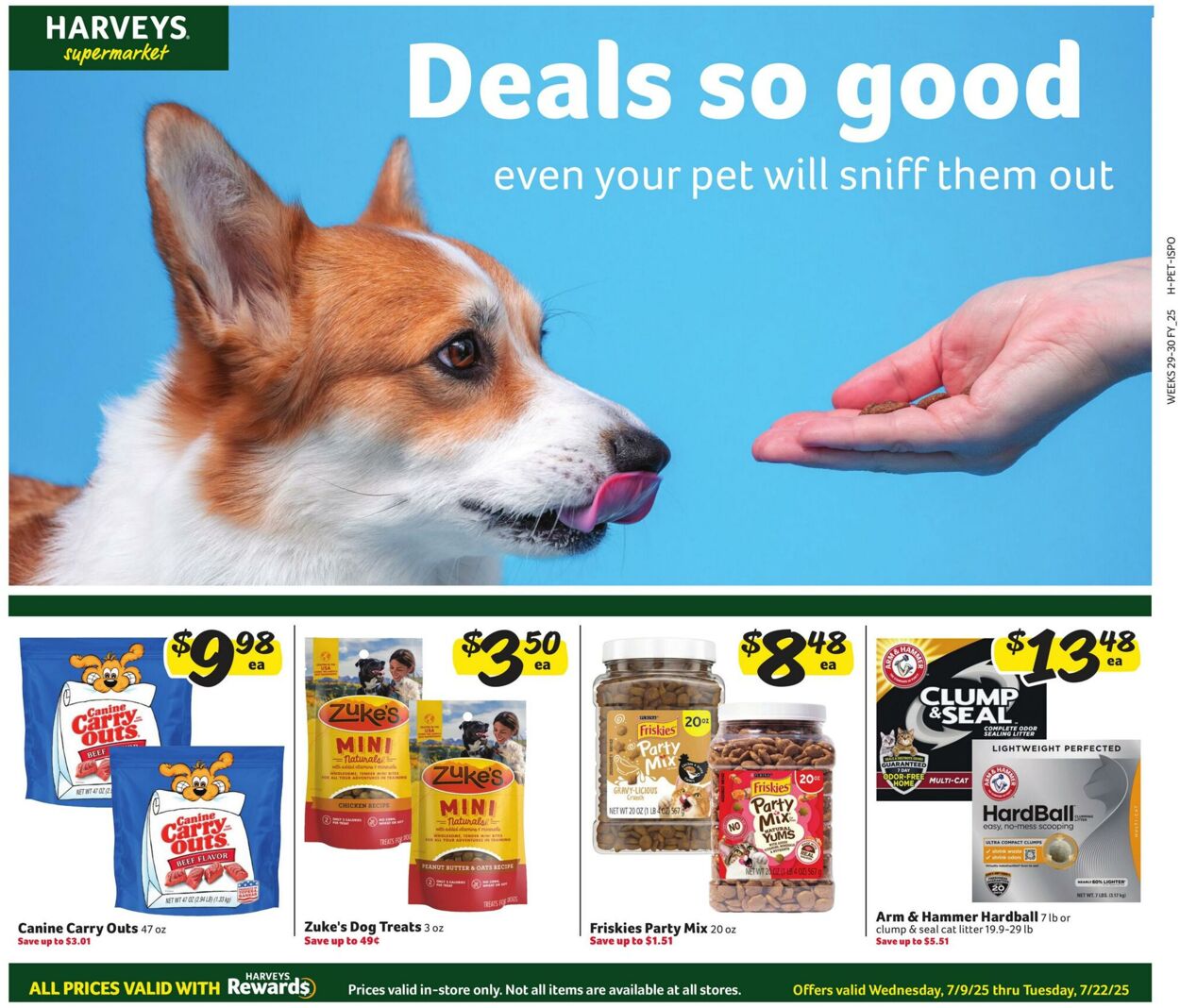 Weekly ad Harvey's Supermarkets 07/09/2025 - 07/22/2025