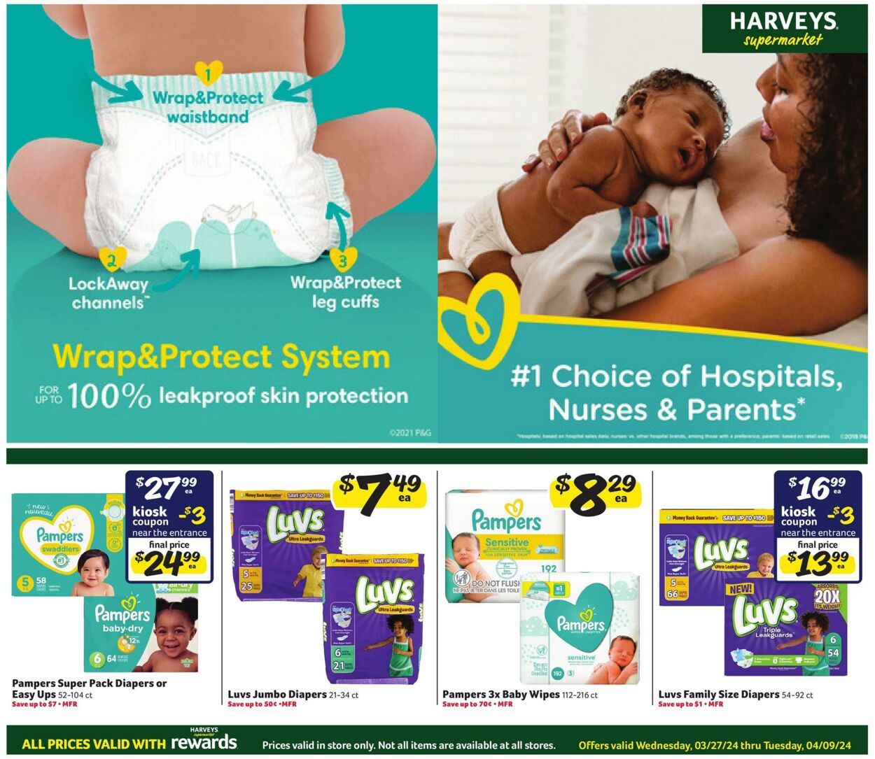 Weekly ad Harvey's Supermarkets 03/27/2024 - 04/09/2024