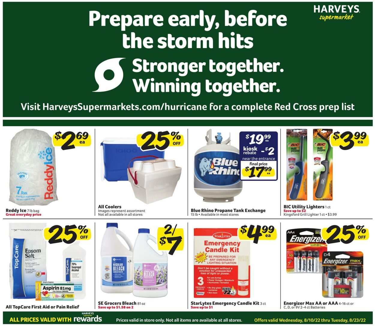 Weekly ad Harvey's Supermarkets 08/10/2022 - 08/23/2022