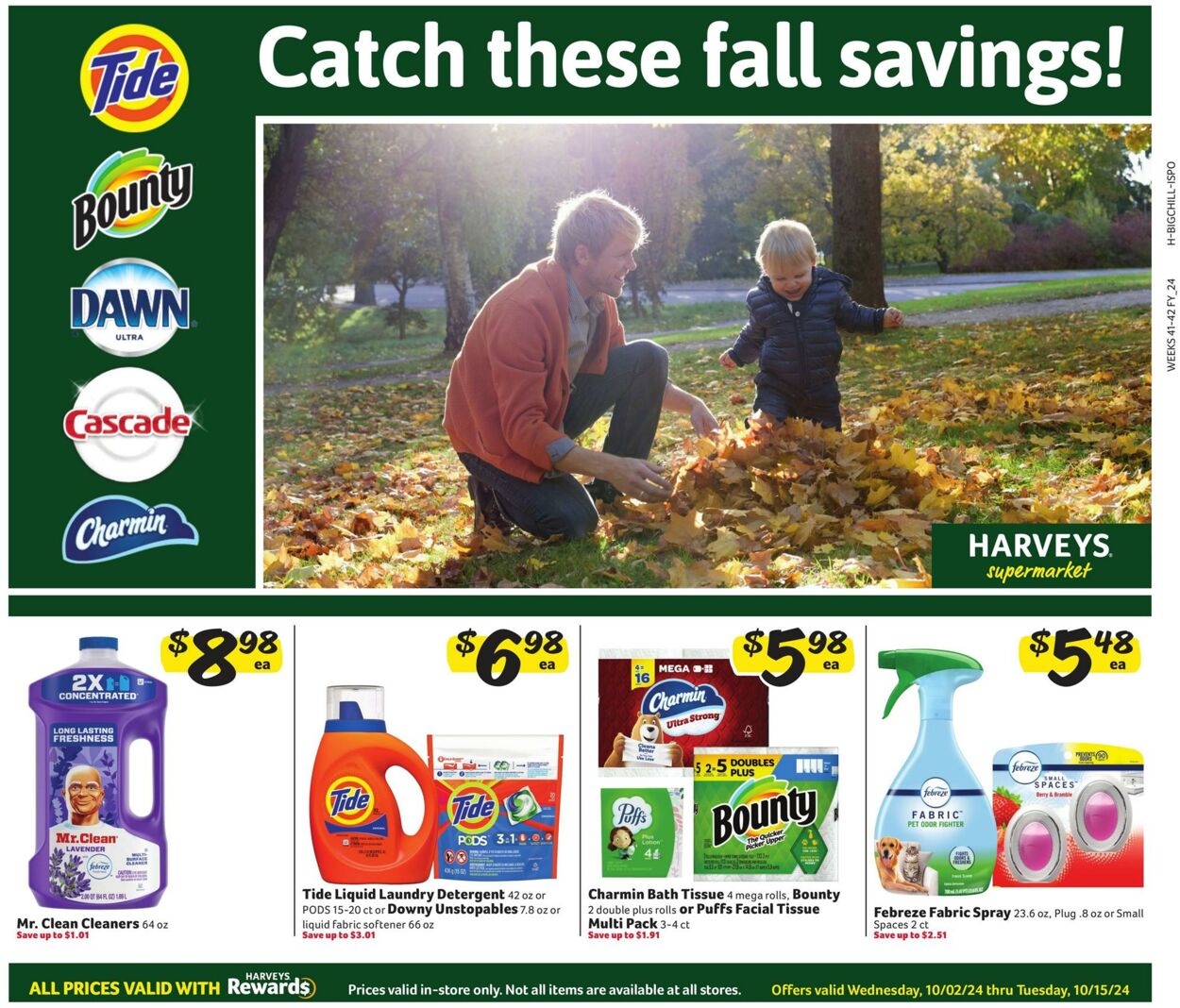 Weekly ad Harvey's Supermarkets 10/02/2024 - 10/15/2024