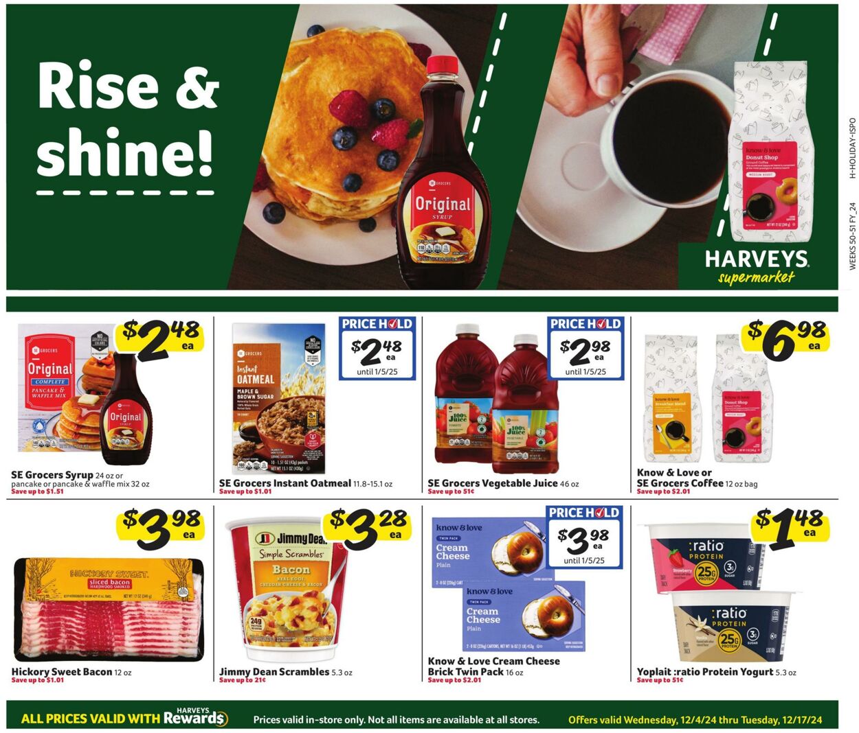 Weekly ad Harvey's Supermarkets 12/04/2024 - 12/17/2024