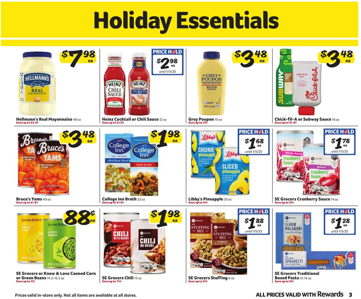 Weekly ad Harvey's Supermarkets 12/04/2024 - 12/17/2024