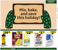 Weekly ad Harvey's Supermarkets 12/04/2024 - 12/17/2024