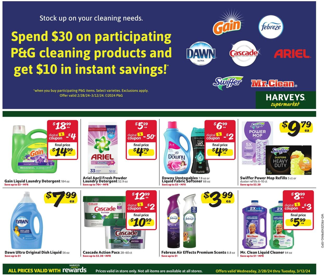 Weekly ad Harvey's Supermarkets 02/28/2024 - 03/12/2024