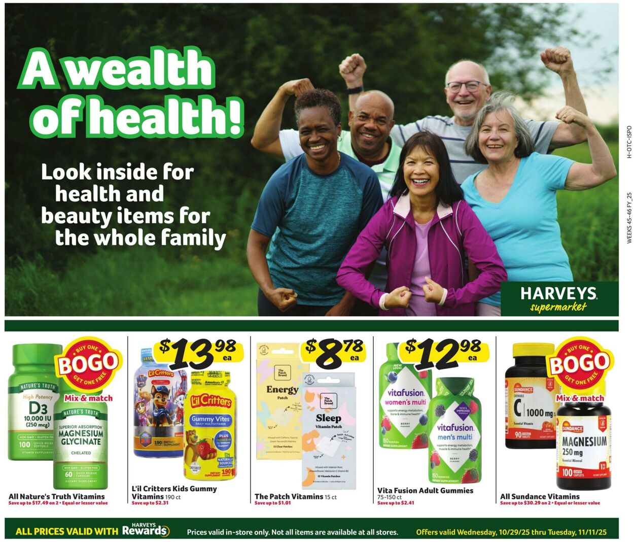 Weekly ad Harvey's Supermarkets 10/29/2025 - 11/11/2025