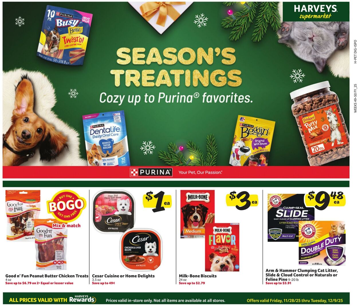 Weekly ad Harvey's Supermarkets 12/03/2025 - 12/16/2025