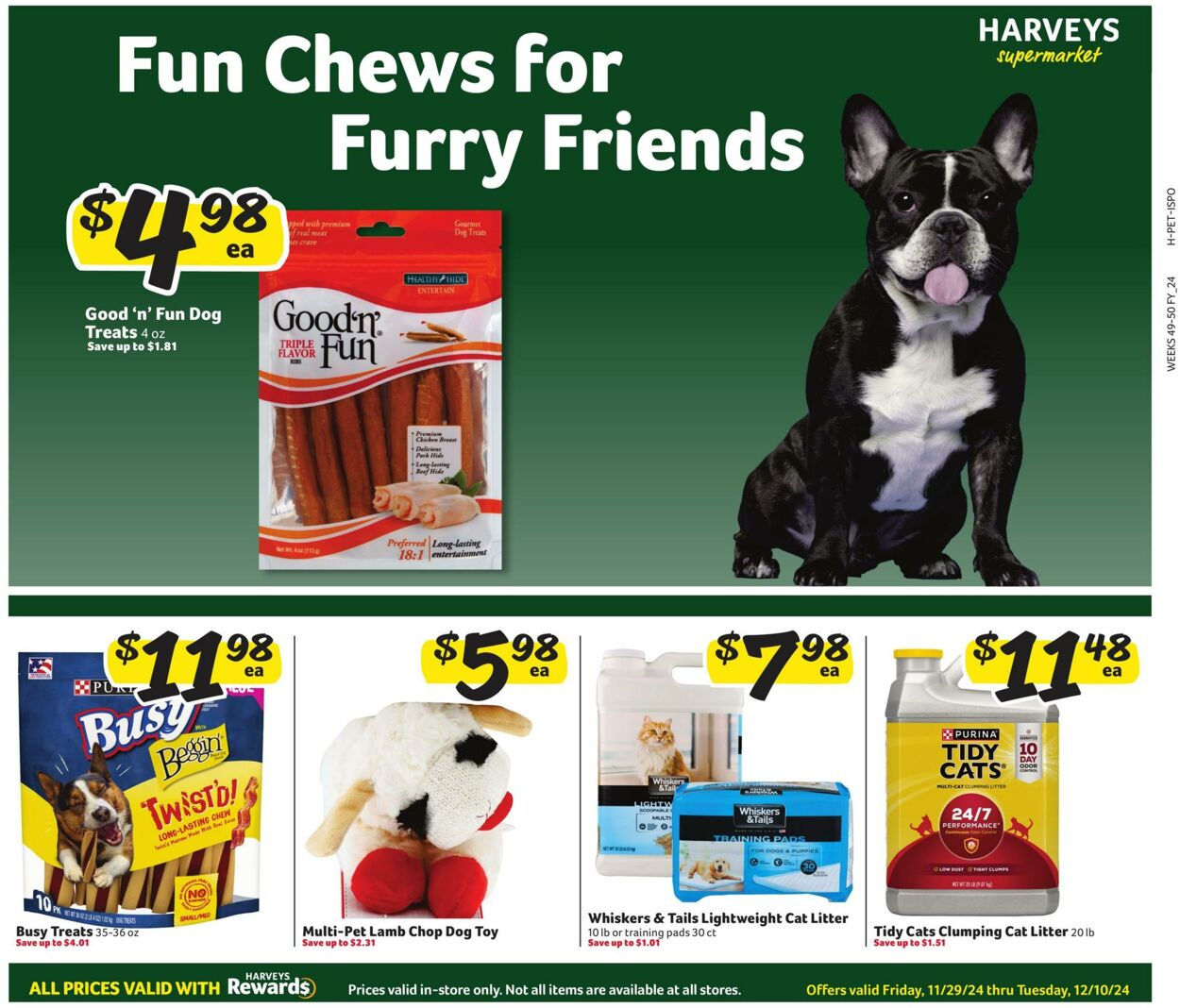 Weekly ad Harvey's Supermarkets 11/29/2024 - 12/10/2024