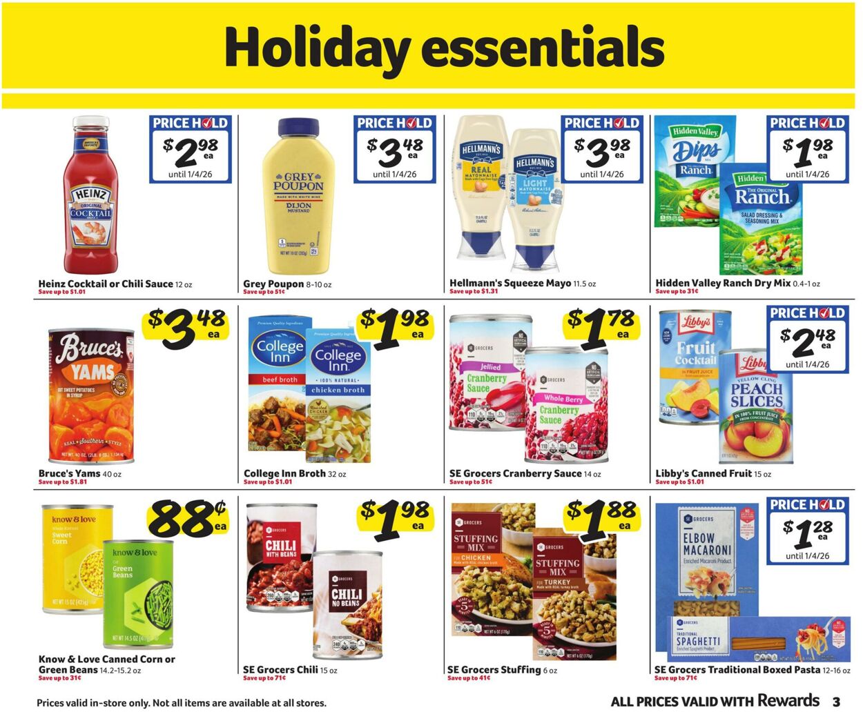 Weekly ad Harvey's Supermarkets 12/03/2025 - 12/16/2025
