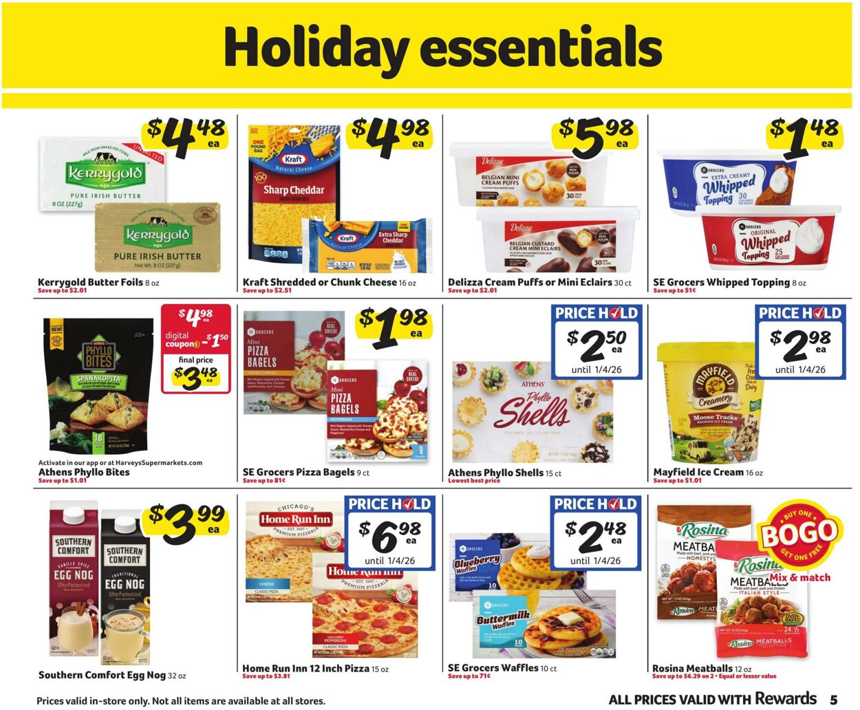 Weekly ad Harvey's Supermarkets 12/03/2025 - 12/16/2025