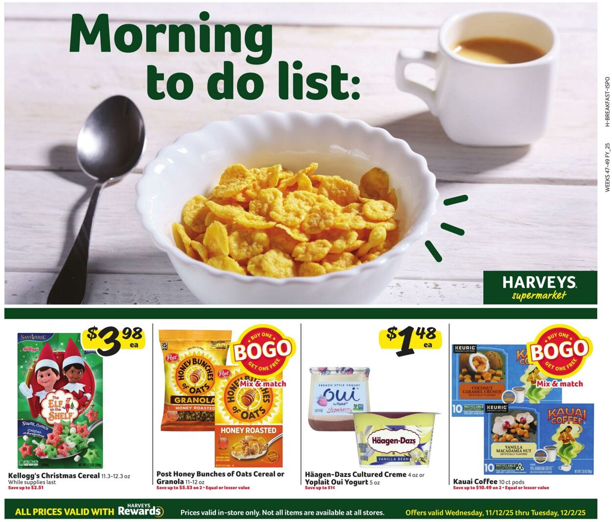Weekly ad Harvey's Supermarkets 11/12/2025 - 12/02/2025
