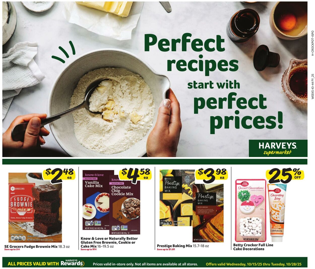Weekly ad Harvey's Supermarkets 10/15/2025 - 10/28/2025