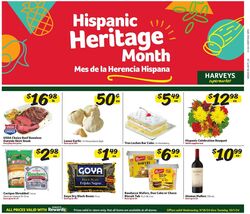 Weekly ad Harvey's Supermarkets 10/09/2024 - 10/15/2024