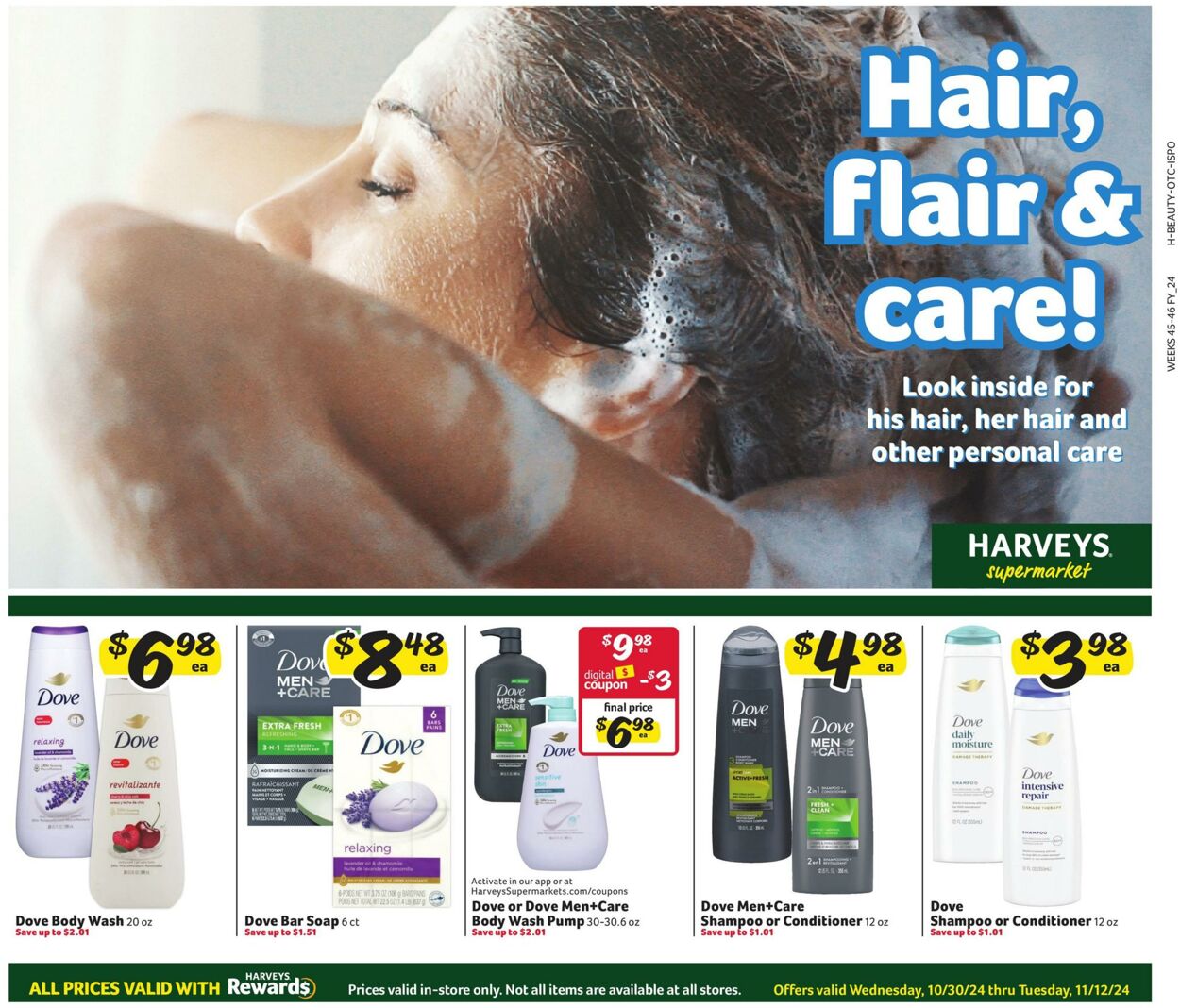 Weekly ad Harvey's Supermarkets 10/30/2024 - 11/12/2024