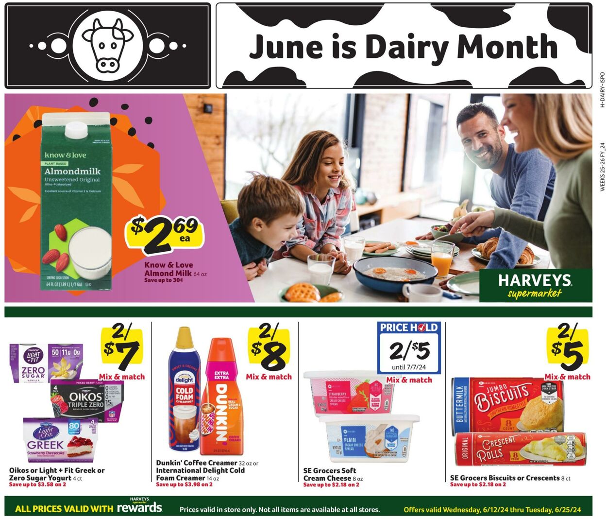Weekly ad Harvey's Supermarkets 06/12/2024 - 06/25/2024