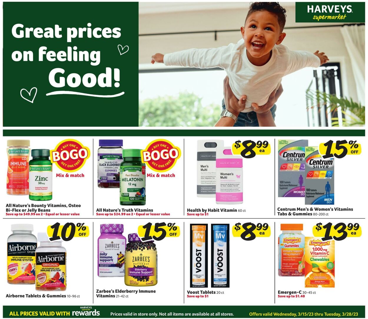 Weekly ad Harvey's Supermarkets 03/15/2023 - 03/28/2023