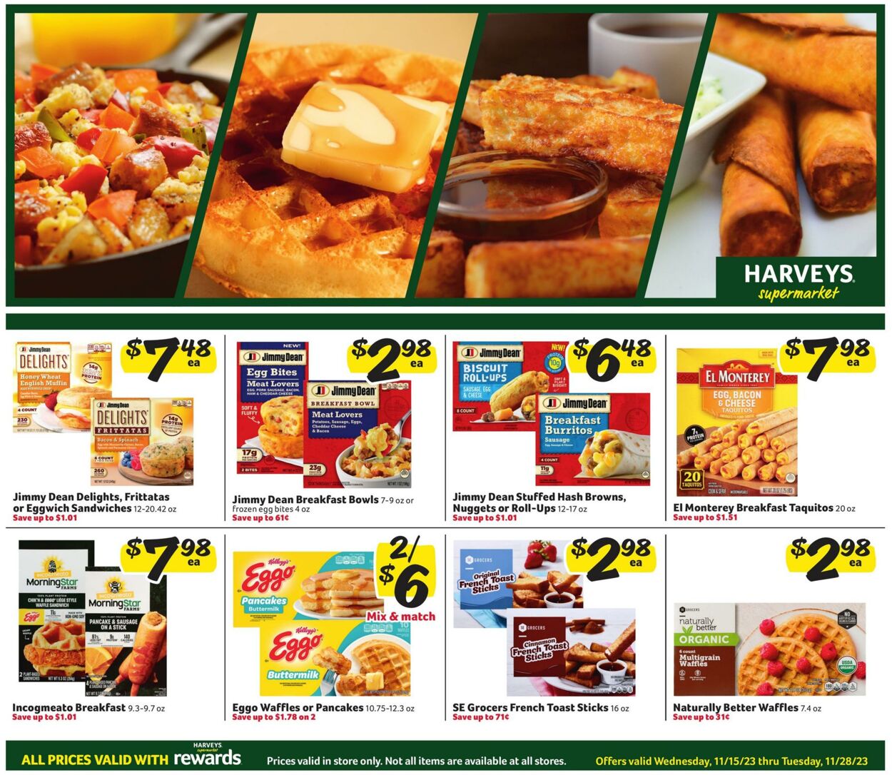 Weekly ad Harvey's Supermarkets 11/15/2023 - 11/28/2023