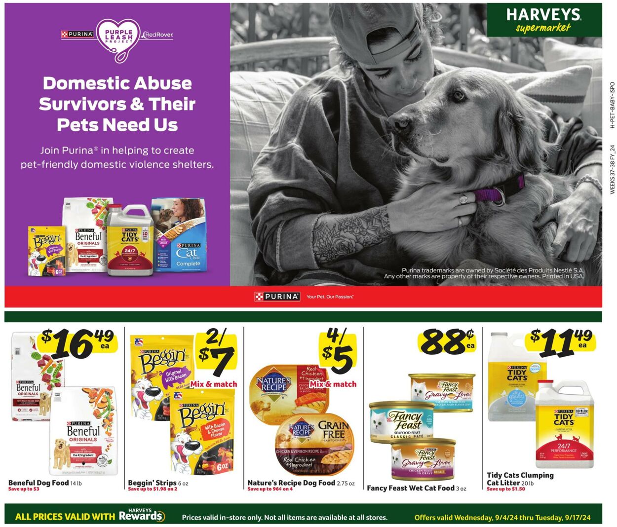 Weekly ad Harvey's Supermarkets 09/04/2024 - 09/17/2024