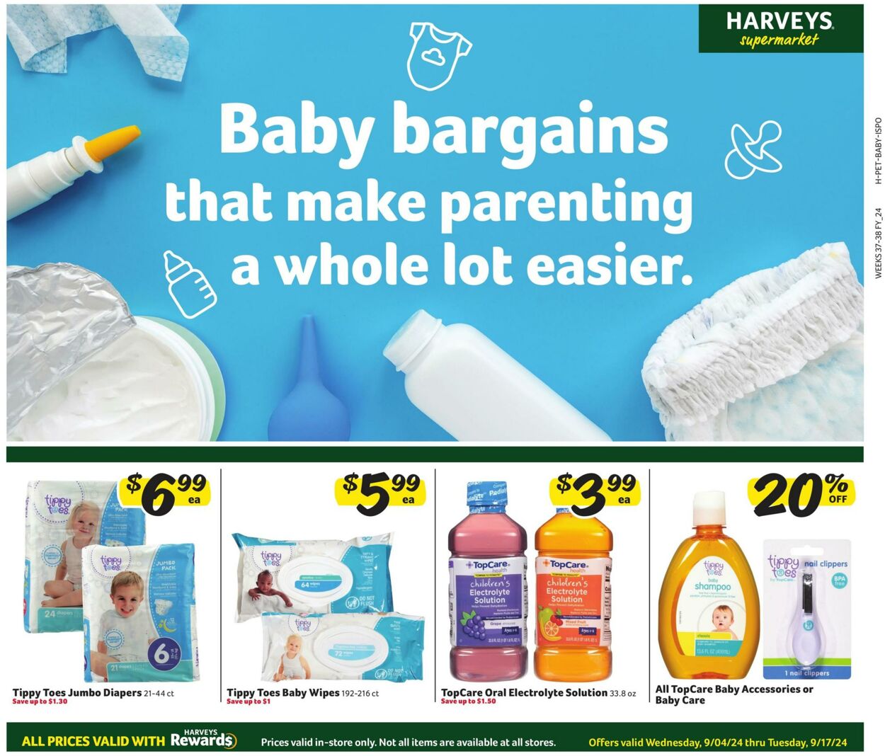 Weekly ad Harvey's Supermarkets 09/04/2024 - 09/17/2024