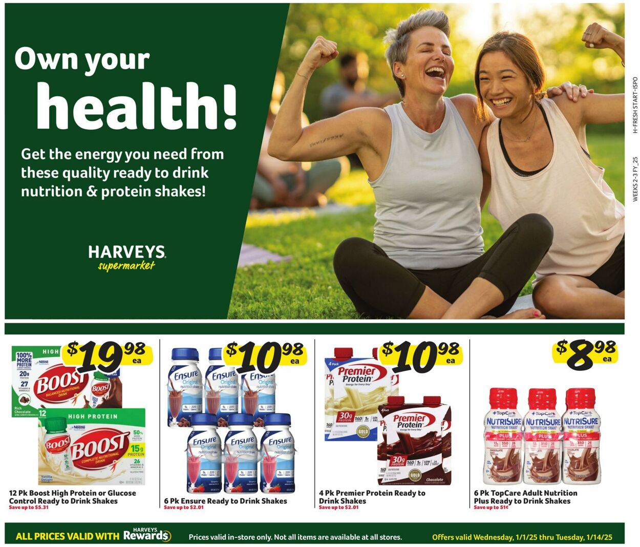 Weekly ad Harvey's Supermarkets 01/01/2025 - 01/14/2025