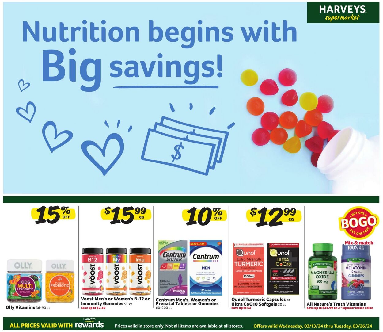 Weekly ad Harvey's Supermarkets 03/13/2024 - 03/26/2024