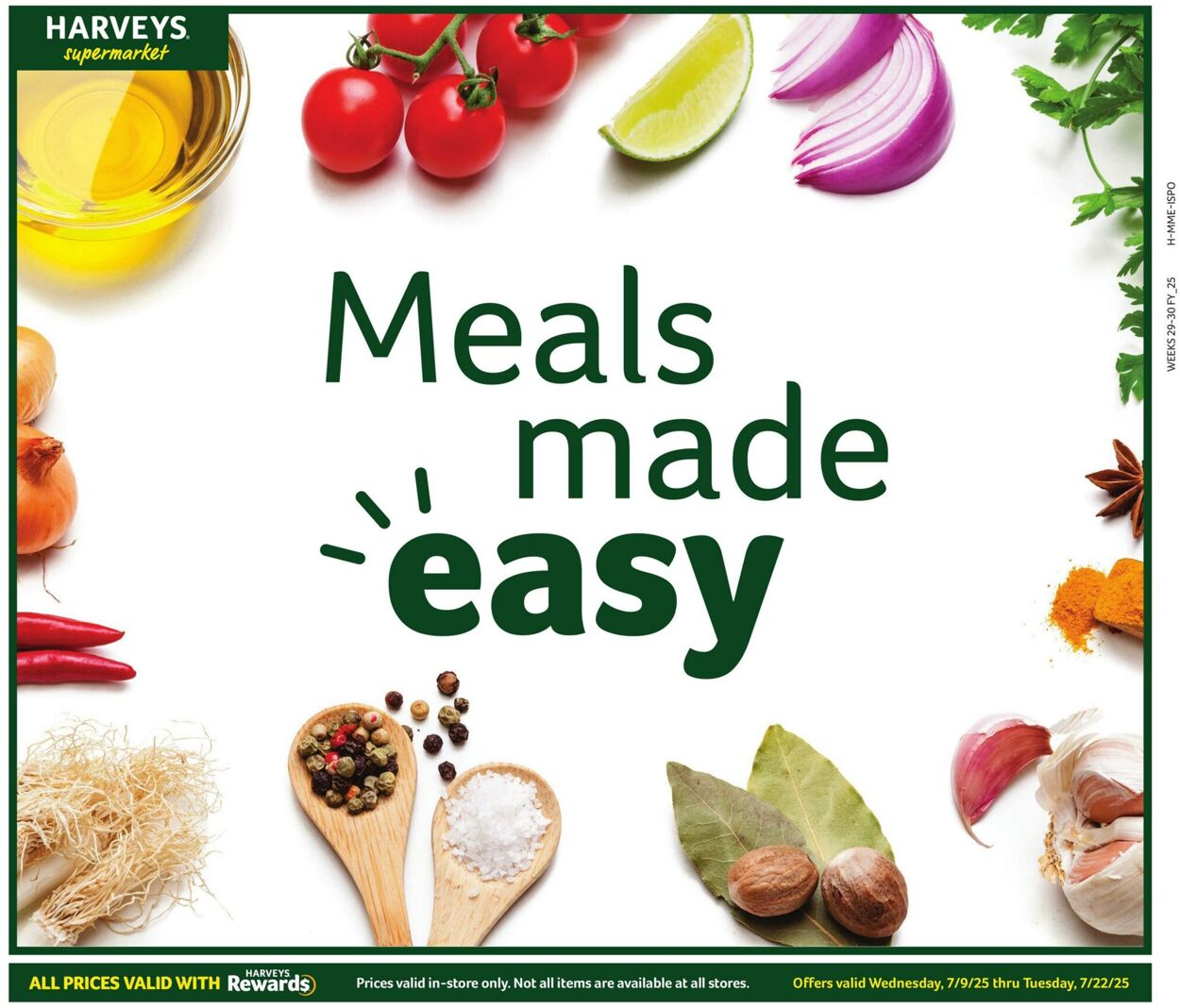 Weekly ad Harvey's Supermarkets 07/09/2025 - 07/22/2025