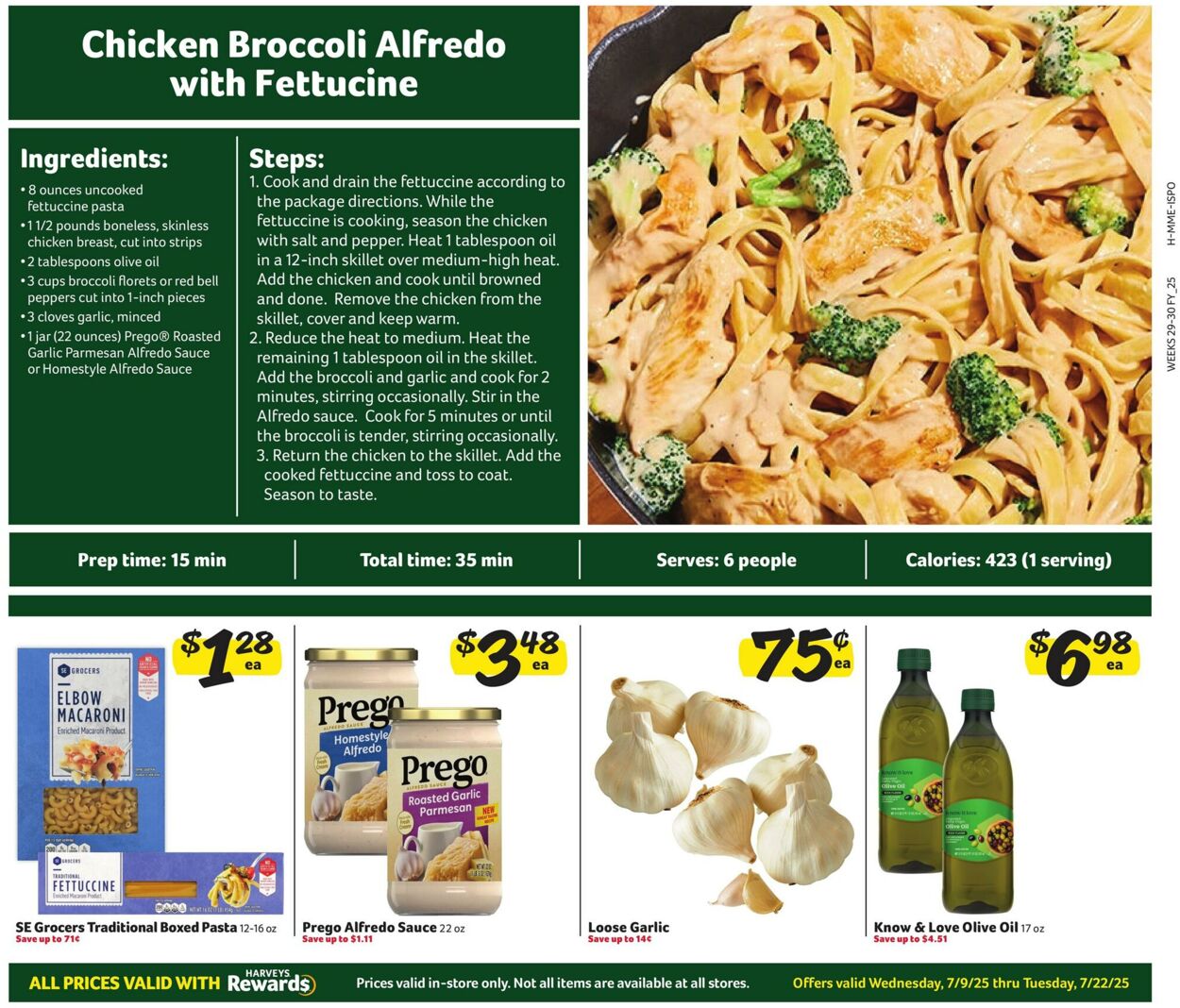 Weekly ad Harvey's Supermarkets 07/09/2025 - 07/22/2025