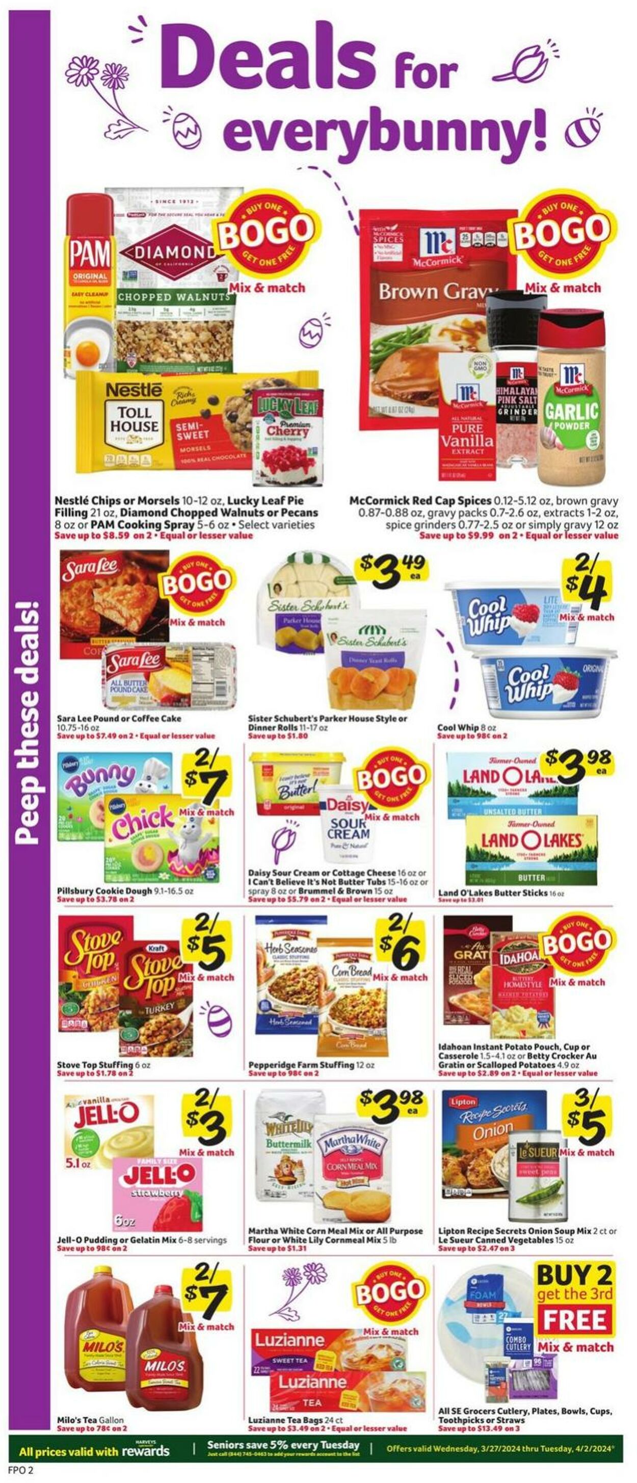 Weekly ad Harvey's Supermarkets 03/27/2024 - 04/02/2024