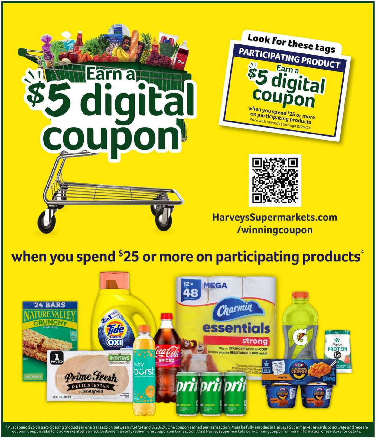 Weekly ad Harvey's Supermarkets 07/31/2024 - 08/06/2024