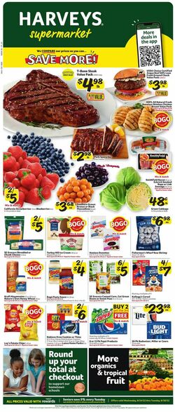 Weekly ad Harvey's Supermarkets 08/24/2022-08/30/2022