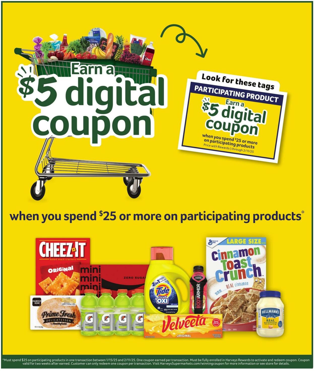 Weekly ad Harvey's Supermarkets 01/22/2025 - 01/28/2025